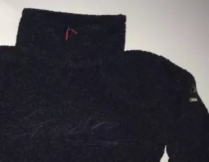 Gaastra S Sweater Navy Cowl Cord Fleece Sherpa Soft Shirt Warm Watergear Small - Picture 1 of 12