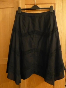 NEXT Black 100% Cotton Handkerchief Skirt - Size 12 - New without tag - Festival - Picture 1 of 6