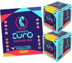 Panini 2022 UEFA Women's EURO - 2 x Sticker Box with 36 packs + Album - NEW