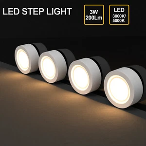4X Cabinet Light 3W LED Downlight Round Surface Mount 3000K Warm White - Picture 1 of 4