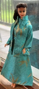 Vintage Barbie Fashion Doll Clone Brocade Dress & Evening Coat Jacket - Picture 1 of 12