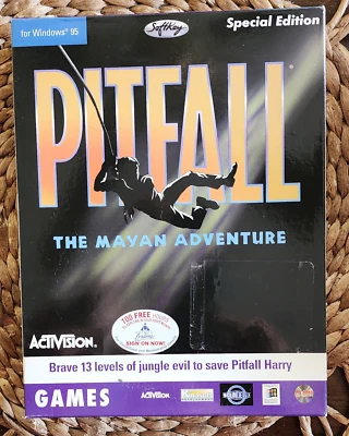Pitfall: Mayan Adventure (PC CD) New US Retail Store Big Boxed Edition Sealed - Image 1 of 4