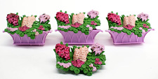 Loving Family Twin Time Dollhouse REPLACEMENT Window Boxes with Flowers