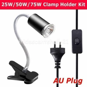 UVA+UVB Heat Emitter Lamp Bulb + Holder For Reptile Pet Promote Growth Brooder - Picture 1 of 11