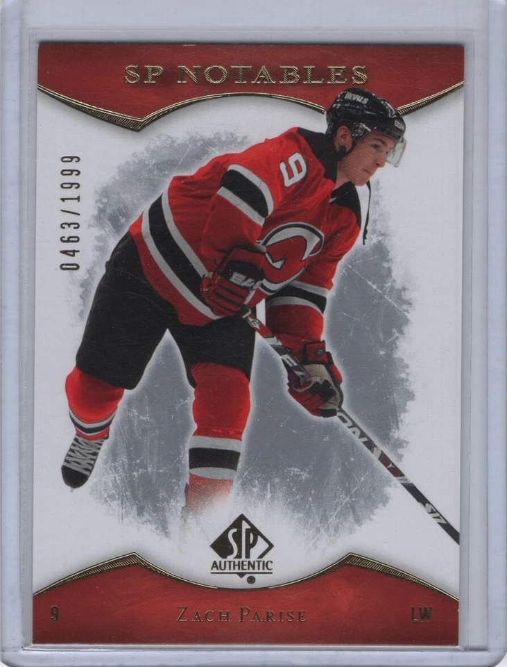 2007-08 SP Authentic SP Notables #128 Zach Parise 463/1999 - 1 - Image 1 of 1
