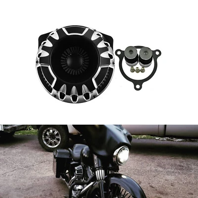 Schwarz Invertiert Luftfilter Luftreiniger Für Harley Touring Glides Trike 17-21 - Image 1 of 4
