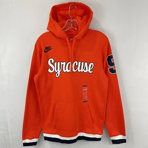 NWT Nike Syracuse University Orange Fleece Hoodie Sweatshirt Men's Size Small - Picture 1 of 9