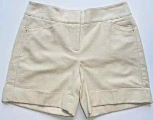 White House Black Market Shell Shimmer Textured Foil Shorts Size 2 NWT - Picture 1 of 1