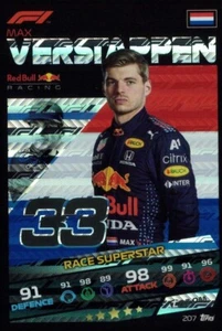 Turbo Attax F1 (Formel 1/Formula 1) 2021 - #207 Max Verstappen (Race Superstar) - Bild 1 von 1