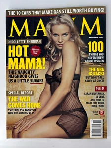 Maxim November 2005 • Nicolette Sheridan • Michele Merkin • Gabriel Union 🔥 - Imagen 1 de 3