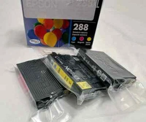 Epson 288XL BLACK, STD Magenta and Yellow Ink Cartridge Set (T288XL-BCS) NO CYAN - Picture 1 of 2