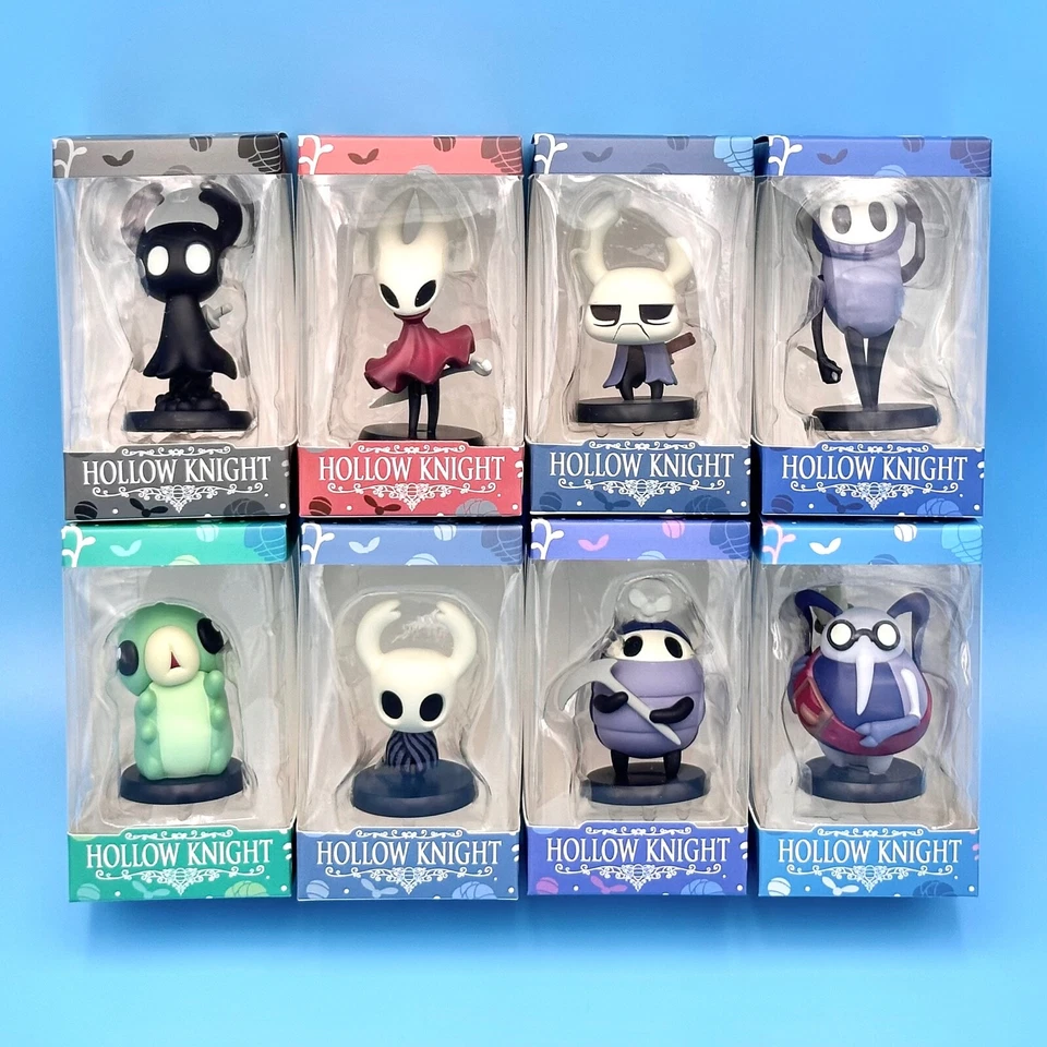 Hollow Knight Silk Song Mini Figure Set of 8 Hornet Grub Shade Statue Figurines - Image 1 of 1