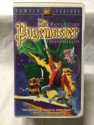 The Pagemaster VHS Used Macaulay Culkin (of Bunny Ears Fame) Christopher Lloyd - Image 1 of 4