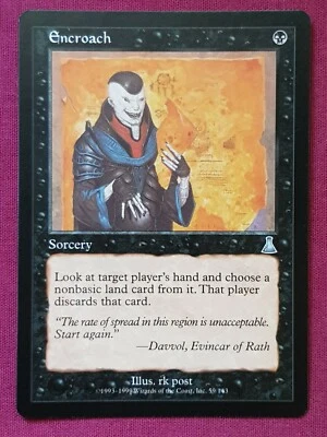 Magic The Gathering URZA'S DESTINY ENCROACH black card MTG - Image 1 of 2