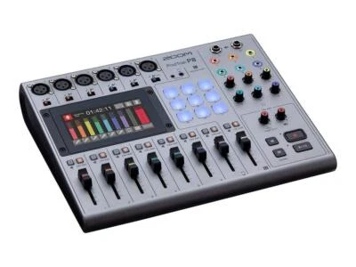 Zoom PodTrak P8 Portable Multitrack Podcast Recorder Silver For Podcaster - Image 1 of 4