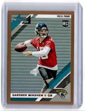 2019 Donruss Press Proof Bronze Gardner Minshew II Jacksonville Jaguars #292