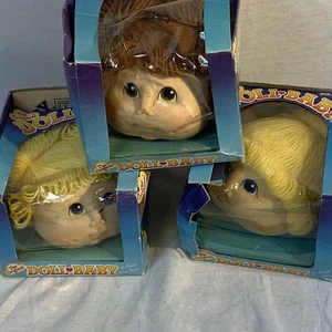 3 FIBRE CRAFT The Original DOLL BABY Yarn Hair HEADS Martha Nelson Thomas 5.5 In - Picture 1 of 9