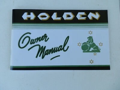 HOLDEN FB OWNERS MANUAL.    - Image 1 of 4