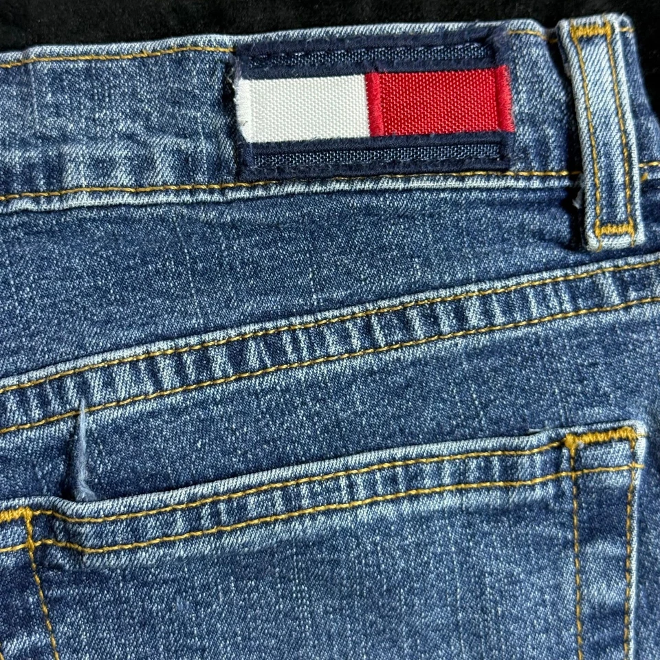 Tommy Jeans Juniors 9X31 Blue Denim Hip Vintage Zip Fly Low Rise Flare Leg - Image 1 of 4