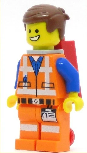 LEGO The LEGO Movie Minifigure Emmet with Plate on Leg (Genuine) - Image 1 of 1