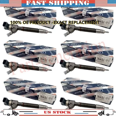 6X Fuel Injectors 0445110190 0445110189 6110701687 For Mercedes Benz Sprinter Foto 1 de 4