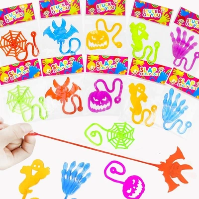 20 PCS Halloween Sticky Hands Party Favors Red, Rose, Green, Orange, Blue  - Image 1 of 4