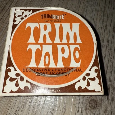 Vintage Trim Tape Car Auto Boat Pinstripe Accent Tape 3/4” Silver USA 120” Roll — 第 1/4 张图片