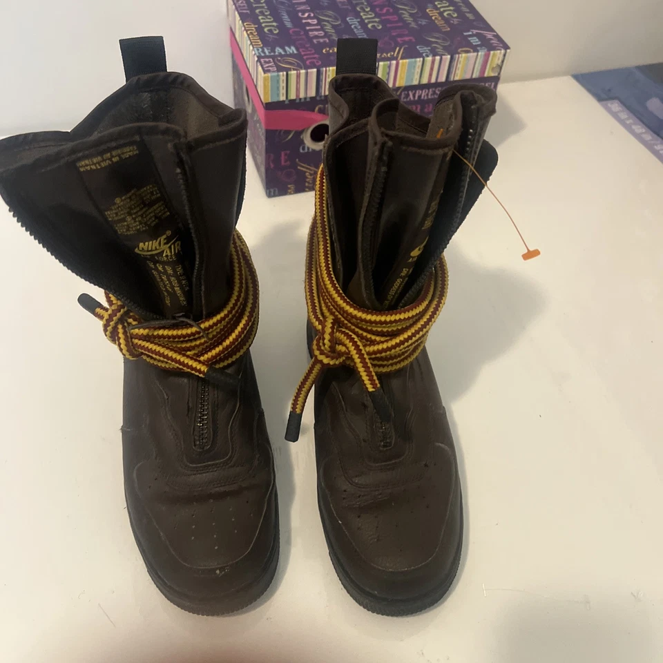 Nike SF Air Force 1 High Trainers AF1 Brown 2018 Women’s US Size 8  - Image 1 of 4