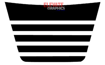 Calcomanías de vinilo adhesivas gráficas capó central rayas Toyota Tundra 2014-2021 Foto 1 de 4