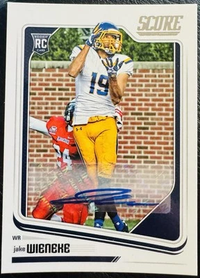 2018 Score Rookies Signatures Jake Wieneke #413 Rookie Auto RC - Image 1 of 2