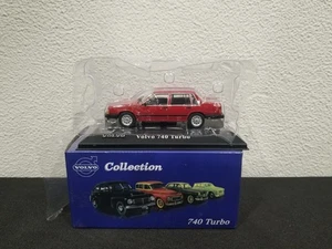 MIB VOLVO 740 TURBO RED DIECAST MODELCAR 8506017 SHOWCASE ATLAS 1:43 NEWSSTAND - Picture 1 of 8