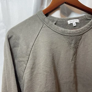 Gustin Sweater Men’s Size M Green Pullover Crew Neck Raglan Knit Sweatshirt - Picture 1 of 6