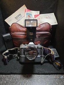 Very Nice Canon AE-1 Program 35mm film Camera. With Accesories. Untested - Picture 1 of 10