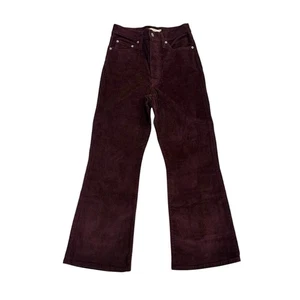 Levi's Cordhose Ribcage Crop Flare weinrot Größe 26 - Bild 1 von 8