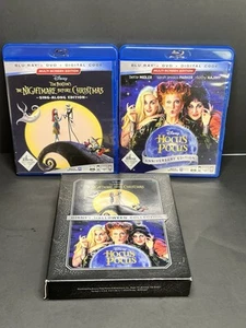 Hocus Pocus Nightmare Before Christmas Disney Movie Club Exclusive Blu Ray Combo - Picture 1 of 5