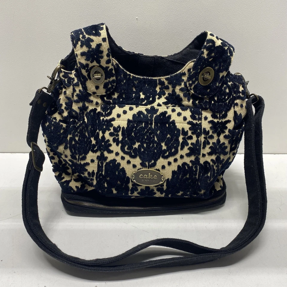 Bolsa de pañales floral negra Petunia Foto 1 de 4