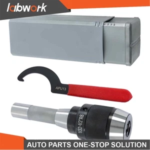 Labwork 1/32" -1/2" Drill Chuck With R8 Integral Shank+APU13 Wrench Keyless - Picture 1 of 17