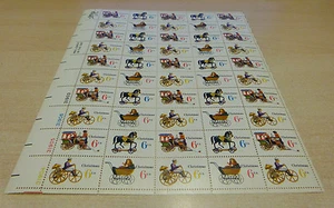 US full mint SHEET OF 50 #1415-18 6¢ CHRISTMAS TOYS MNH OG - Picture 1 of 1