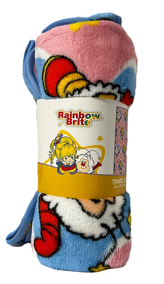 Manta de Viaje Rainbow Brite 40" x 50" Estrellas Arco Iris Brite Twink Rosa Foto 1 de 4