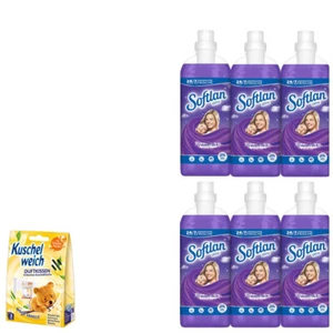 6x1L Softlan Ultra Weichspüler Traumfrisch 270WL 24|7Duft-Technologie + Duftbox - Bild 1 von 4