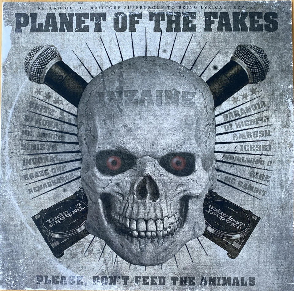 PLANET OF THE FAKES  - DON’T FEED THE ANIMALS 12” VINYL GUNSHOT UK HIP HOP CREW Foto 1 de 4