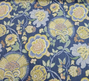 Smithson in Atlantis BTY Richloom 100% Cotton Slub 54" Wide Floral - Picture 1 of 2