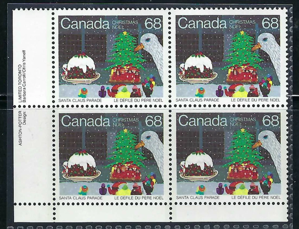 CANADÁ - SCOTT 1069 - MUY BUEN ESTADO - BLOQUE DE PLACAS LL - NAVIDAD - DESFILE DE SANTA CLAUS  Foto 1 de 1