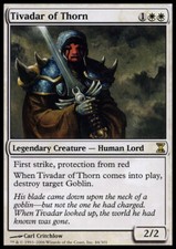 MTG magic cards 1x x1 Light Play, English Tivadar of Thorn Time Spiral