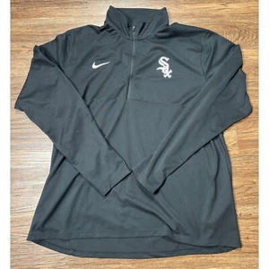 Nike 1/4 Zip Men's XXL Black Chicago White Sox Pullover Dri-FIT MLB Long Sleeve - Imagen 1 de 6