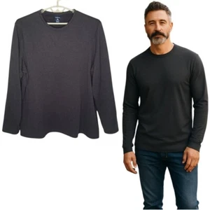 Croft & Barrow Men's Sleepwear Shirt XL Charcoal GRAY Ultrasoft Lounge Top New - Picture 1 of 5