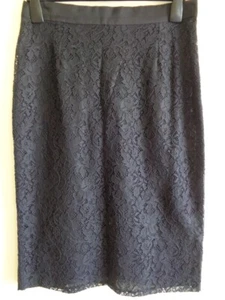 DOLCE & GABBANA D&G BLACK LACE COTTON AND SILK PENCIL SKIRT - SIZE 14 (46) - Picture 1 of 4