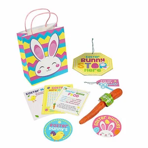Easter Bunny Activity Pack with Bag, Easter, Party Supplies, 9 Pieces - Picture 1 of 1