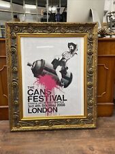 Rare Banksy 2008 cans festival London framed poster with COA