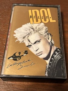 Billy Idol 1986 Whiplash Smile Punk Rock Cassette Tape Audio Cassette - Picture 1 of 8